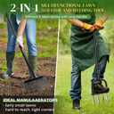 2-in-1 Lawn Aerator & Weeding Tool Set, SnowShovel - Multifunctional Garden Soil Aerator,Weed Remover, and Snow Shovel for SmallLawns, Tight Corners, and Yard Care