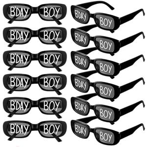 Cuffbow 7 Pairs Birthday Glasses Funny Photo Props Sunglasses Novelty Sunglasses for Birthday Adults Halloween