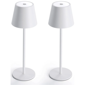 2 Pack LED Cordless Table Lamp 6600Mwh Rechargeable Battery Desk Lamp