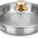Titanium Pans for Cooking, Upgrade Double Handle Non Stick Titanium Hammered Pan, Ultra-Durable, Scratch-Resistant, Even Heating Skillet, Induction & Oven-Safe, Dishwasher Safe, PFOA Free Cook