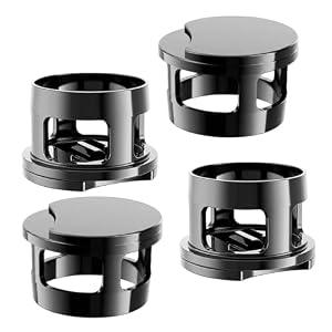 [4-Pack] Adjustable Black Acrylic Stickers Compatible with RayBan Meta Wayfarer/Skyler/Headliner & Oakley Meta HSTN Smart Glasses Accessories, Restickable Low-Tack for Smart Glasses