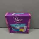 Poise Ultra Thin Incontinence Pads & Postpartum Pads for Bladder Leaks, 4 Drop Moderate Absorbency, Long Length, 48 Count