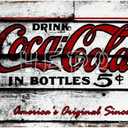 DCTXLM Coca Cola Vintage Vintage Tin Sign Prevent Glare Plaque not Rusted Iron Painting Aluminum Metal Retro Movie Band Art Personalized Poster 8x12 In