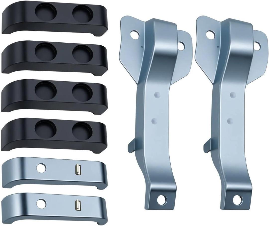 4 Core Heavy Duty Radiator Bracket Kit Fits for All 1967-1972 Chevy and GMC 1/2 Ton to 1 Ton Pickups Compatible with 1099ZB 1099ZC