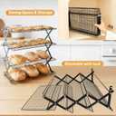 4 Tier Collapsible Cooling Rack for Baking, Cookie Baking Gadgets, Adjustable  Stackable Stainless Steel Baking Rack for Baking, Cookies, Bread, Gifts for Baking Must Haves