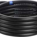 5/8 IN. 25FT. Heavy Duty Rubber Garden Hose, High Flow 5/8" I.D. Brass Fitting No Memory Durable Heavy Duty Water Hose for Watering, Irrigation, Water Transfer Pump