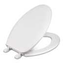 Centoco Elongated Toilet Seat, Closed Front with Cover, Residential, Plastic, Made in the USA, DSAZAM1600-001, White