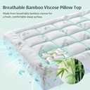 Memory Foam Mattress Topper King, Cooling Pillow Top Mattress Pad