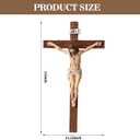 TALPGOD Crucifix Wall Cross 21 Inch,Jesus Cross Home Décor,Jesus Statue Catholic Hanging Cross for Wall Art,Religious Wall Crucifix Decor,Crucifijos Catolicos Cross Wall Decor