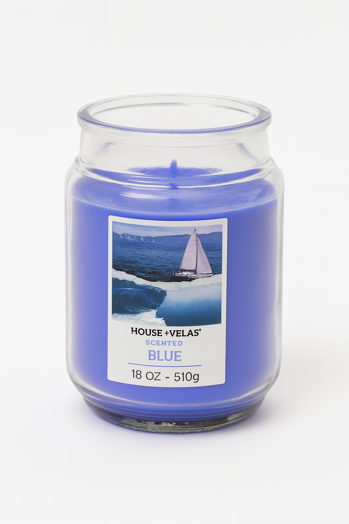 Blue Candle 18 OZ-510g