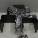 6" x 6" Wet Concrete Fence Post Anchor 3 Pcs (Inner Dia 5.6"x5.6") Heavy Duty U Shape Fence Post Holder Ground Spike Metal Black Powder Coated for Fence, Railing, Pergola Wood Post Bracket Anchor