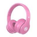 Mokata Headphones Kids Bluetooth 5.4 Wireless Play Time 68H Safe Volume Limit 85/94dB Over-Ear Foldable Headset,Fast Charging,with Aux Cord Built-in Mic for Toddler Child Pad Study Tablet Pink