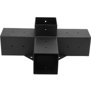 Gazebo Bracket, Galvanized Powder Coated Anti Deformation Gazebo Post Bracket for Patio (4 Way) (4 Way)