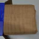 MIULEE Brown Sheer Curtains 84 Inches Long, 4 Panels Set, Rod Pocket Voile Drapes Light Filtering and Semi Transparent, Elegant Window Treatments for Bedroom Living Room,42 x 84 Inches