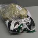 Halloween Costumes for Men Scary Black and White Stripe Suit with Wig (Large)