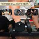 ATERCEL Workout Gloves for Men and Women, Exercise Gloves for Weight Lifting, Cycling, Gym, Training, Breathable and Snug fit (Black, M)