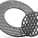 8835 Cast Iron 21.5" Grill Grates w/12" Removable Center Grate for Weber Original Kettle Premium 22-inch Charcoal Grill, Replacement Parts for Weber 22" Performer Premium Grill, One-Touch Grills