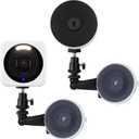 2 Pack Window Mount Compatible with Wyze Cam v4/v3, Google Nest Cam Battery - 2nd Gen, Camera Suction Cup Mount Adjustable Angle Wall Mount Bracket No Drilling Flexible Mounting Bracket Holder