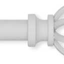 Lumino Cage Single Curtain Rod Set, 5/8" Diameter - Starting at $14.99 - (With Multiple Color Options), Curtain Rod, Drapery Rod, Decorative Rod, Décor, White, 30-84" Width