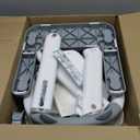 Potty Training Seat, Upgrade Toddler Toilet Seat for Kids Boys Girls, 2 in 1 Potty Training Toilet, Splash Guard Anti-Slip Pad Step Stool(Grey-Pu)