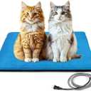 Dog Heating Pad (56"x40") - Waterproof Electric Heated Mat & Pet Bed for Indoor and Outdoor Use, Chew Resistant Cord, Machine Washable Cover with Wheat Pattern Quilting, for Cats and Pets