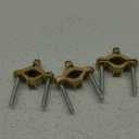 Feekoon 3 Pcs Ground Clamp 1/2-1 Conduit Fitting, Copper Alloy Wire Clamp Conduit Fitting, for Bonding Ground Wire to Water Pipe or Steel