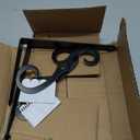 HOME MASTER HARDWARE Decorative Shelf Brackets, 8x5.5 inch, Black, 2 Pack