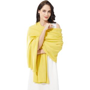 Soft Cashmere Blend Wrap Chic Scarf Stole for Women Wayfarer Travel Extra Large 87"x28"