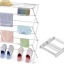Clothes Drying Rack Household Indoor, Foldable Drying Rack Clothing for Laundry - 40" x 28.8" x 14.2", Space Saving Indoor&Outdoor, Pure White-1pack