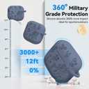 for AirPods 4 Case, Soft Silicone Airpod 4 Case Cover QUTE with Keychain & Cleaning Kit Compatible with AirPods 4th Generation 2024 for Women Girly, Anti-Scratch (Lavender Grey)