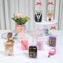 TEMLQPACK 40Pack 3.5"x 2.4"x 1.38"Clear Rice Krispie Treat Boxes with Sticks Individually Wrapped Packaing Kit Cakesickle Boxes Cake Pop Party Favors Boxes for Christmas Valentine's Birthday