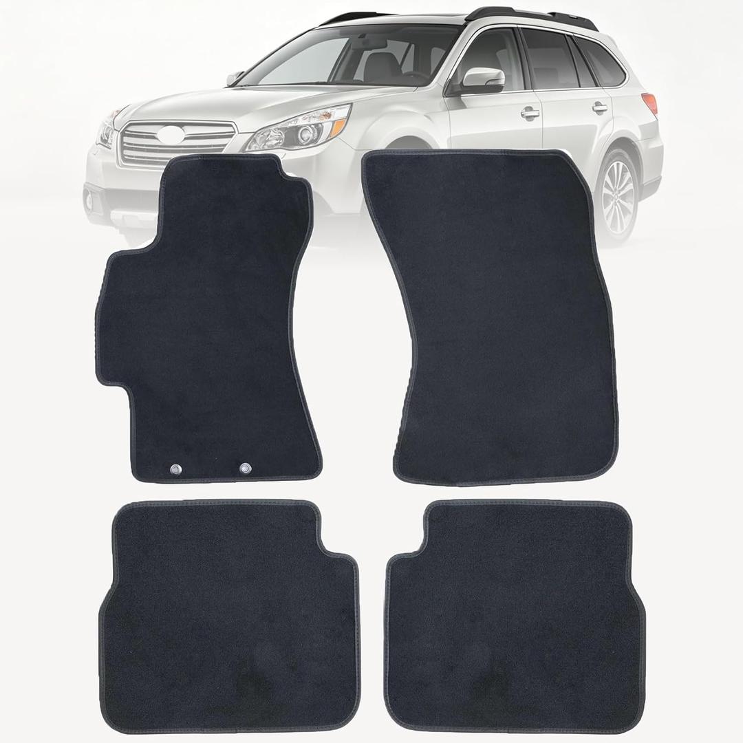 GXARTS Car Waterproof Floor Mats Carpet Full Set Compatible with Subaru Outback & Impreza 2008 2009 2010 2011 | All-Weather Protect, Non-Slip Backing | Automobile Floor Liner