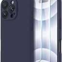 OTOFLY Compatible with iPhone 16 Pro Case, Compatible with MagSafe, Shockproof Magnetic Silicone Case for iPhone 16 Pro,[Military Grade Protection] [2 Pack Screen Protectors], Midnight Blue