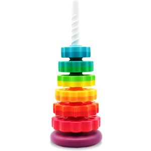 Baby Spin Stack Toy,Premium Stacking Toy for Kids, Spinning Stacking Toy for Babies and Toddlers,Educational Toddler Learning Toy,Baby 1 2 3 Birthday Gifts,Autism Sensory Spinning Toy
