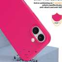 Compatible with iPhone 17 Case, Shockproof Liquid Silicone Protective Phone Case with Soft Anti-Scratch Microfiber Lining Ultra Slim Drop Protection Phone Cover (Rose Red)