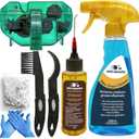 Bike Cleaning Kit - Complete Bicycle Maintenance Set with Degreaser, Lubricant, Chain Scrubber & Brushes for Mountain, Road, MTB, E-bikes