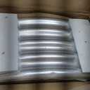 zizin 2 Pack Galvanized Raised Garden Bed Metal Round Raised Garden Beds Outdoor Planter Box for Vegetables (4FT, Silver)