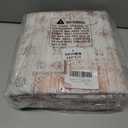 DEXI Area Rugs for Living Room, 4x6 Washable Low Pile Vintage Traditional Rug for Bedroom, Non Slip Indoor Carpet for Dining Office Nursery, Pink White