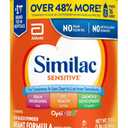 Similac Sensitive Infant Formula, for Fussiness & Gas Due to Lactose Sensitivity, Baby Formula Powder, 29.8-oz Value Can (EXP 11/01/26)