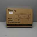 Corner Shelf Wall Mounted, Set of 4, Corner Floating Shelves, Corner Wall Shelf, Corner Hanging Shelf for Living Room, Kitchen and Bedroom (White Gold, 16.3 Inches)