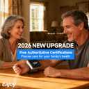 Wrist Blood Pressure Monitor2026 New Upgrade, Automatic Digital Blood Pressure Cuff Wrist with Large Display Bp Machine Blood Pressure Monitors for Home Use,99x2 Sets Memory with Storage Bag