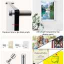 Acrylic Golf Flag Frame 15x19 for 13x17 Pin Flags, Clear Wall Mount | Three 5mm acrylic panels with stainless steel standoffs display 13x17 golf flags, photos, or certificates. Flag not included.