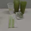 8 Pcs Bridesmaid Plastic Tumbler with Straw Lid and Twist Bow 24 oz I Do Crew and Bride Reusable Tumbler Bridal Party Proposal Gifts Bachelorette Party Gifts for Wedding Bridal Bridesmaid(Green)