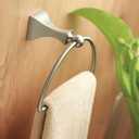 Moen Retreat Collection Brushed Nickel Bathroom Hand Towel Ring with Wall Mount Hardware, DN8386BN