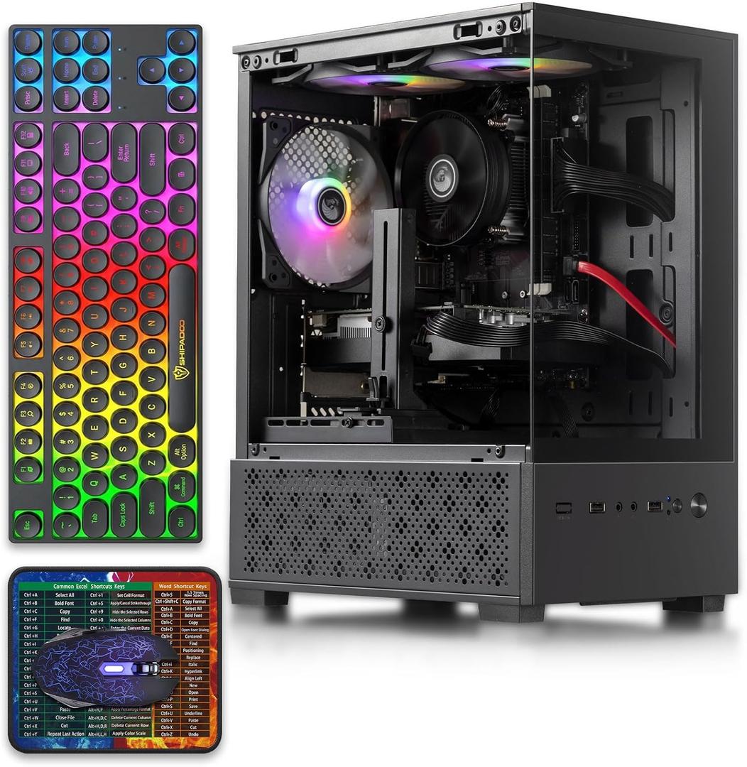 Prebuilt Gaming PC Desktop,Intel Core i5 Business Office Tower Computers PC
