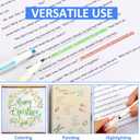 2 x EooUooIP Dual-Tip Highlighter Set, 12 Pack, Pastel Highlighter Assorted Colors, Chisel and Fine Tips Bible Highlighters, No Bleed Highlighters Markers for Bible Journals Planners Books Notes (Double Line-Style)