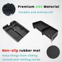 2PCS Center Console Organizer Compatible with 2023 2024 2025 2026 Honda Pilot/ 2026 Honda Passport Armrest Tray Insert Divider Slot Box Secondary ABS Plastic Material Interior Accessories