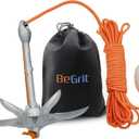 BeGrit Kayak Anchor Small Boat Anchor Folding Marine Anchor for Fishing,Kayak,Paddle Board,Canoe,Jet Ski, with 32.8 ft Anchor Tow Rope Carrying Bag