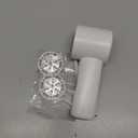 Fabric Shaver, Lint Remover Rechargeable, Electric Portable Sweater Defuzzer with 3 Speeds, 6 Leaf Blades, Digital LED Display to Remove Pilling for Clothes, Furniture, Sweater, Couch, Blanket (White)