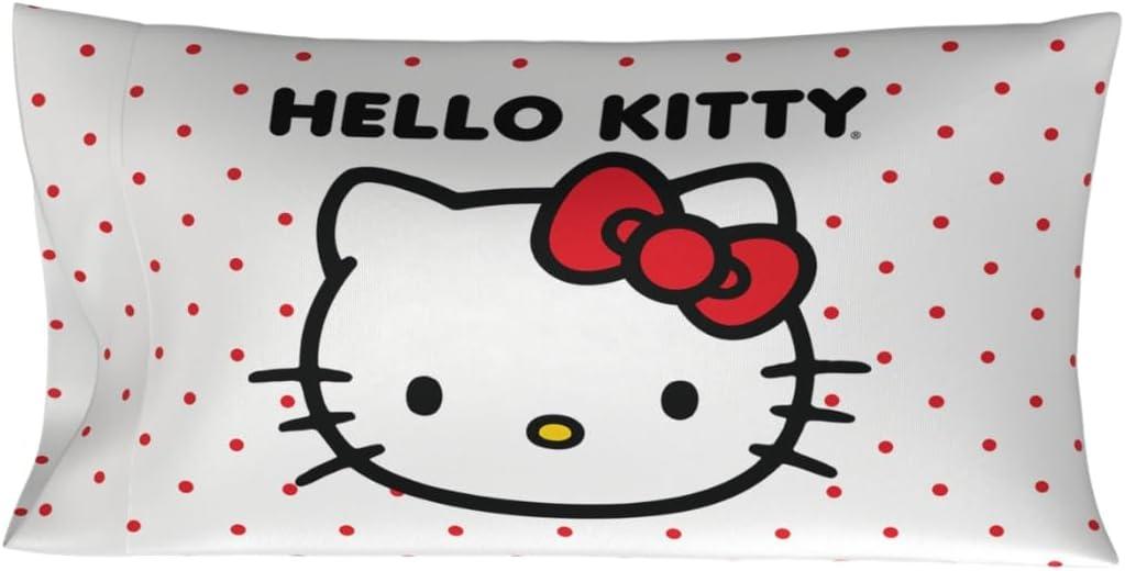 Hello Kitty Beauty Beauty Silky Satin King Size Pillowcase Cover 20x36 for Hair and Skin, (Officially Licensed Product)